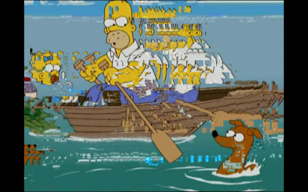 Glitch on The Simpsons. 2010-10-19 @ 23.15.11